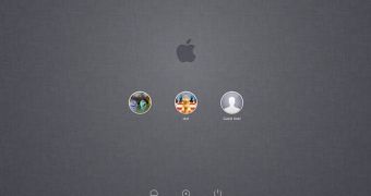 New OS X Lion login screen