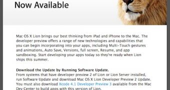 Mac OS X Lion Developer Preview 2 update