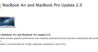 MacBook Air and MacBook Pro Update 2.0