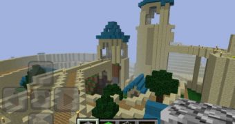 Minecraft – Pocket Edition welcome screen