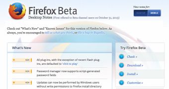 Firefox release notes