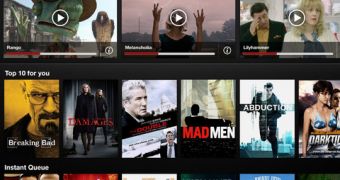 Netflix iPad UI