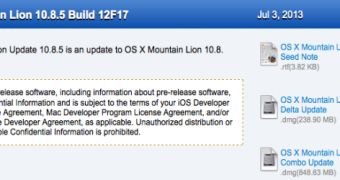 OS X Mountain Lion 10.8.5 build 12F17 up for grabs