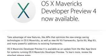 OS X Mavericks DP4 invitation