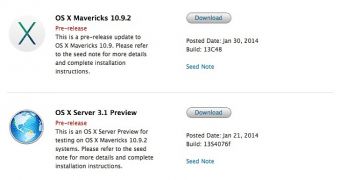New Mavericks beta available for download