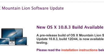 OS X Mountain Lion developer update
