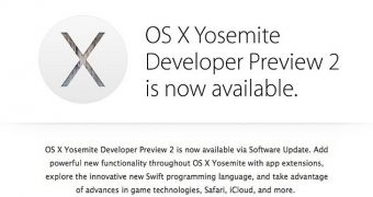 Apple notifies developers via email that Yosemite DP2 is up for grabs