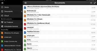 OfficeSuite Professional iPad screenshot