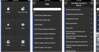 PS3 Cheats iOS app screenshots