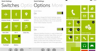 Quick Settings for Windows Phone
