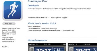 RunKeeper Pro special offer - free download