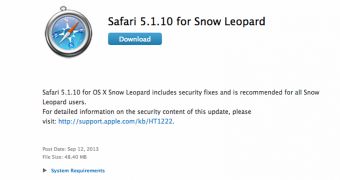 Safari 5.1.10 for Snow Leopard