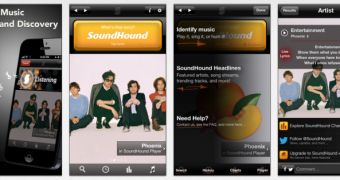 SoundHound screenshots