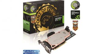 Point of View GeForce GTX 680 Video Card with Watercooling block mounted