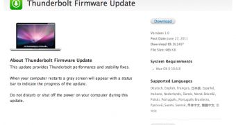 Apple posts Thunderbolt Firmware Update 1.0