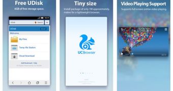UC Browser Mini for Android (screenshots)