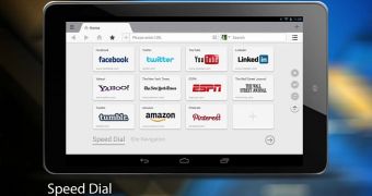 UC Browser for Android Tablet (screenshot)