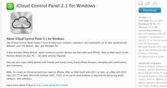 iCloud Control Panel 2.1 for Windows on Apple Support Downloads