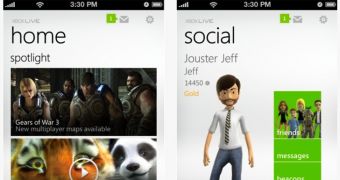 My Xbox LIVE application screenshots
