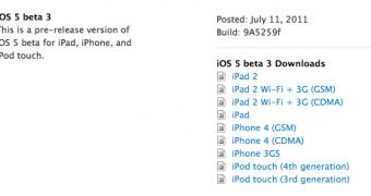 Apple posts new iOS 5 beta (screenshot)