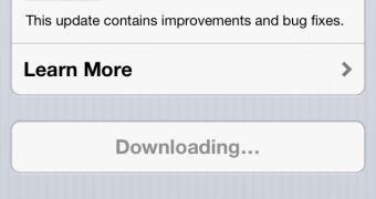 iOS 6.0.1 update performed over the air (OTA)