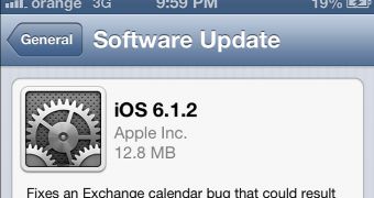 iOS 6.1.2 OTA update