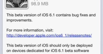 iOS 6.1 Beta 4 OTA
