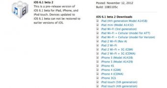 iOS 6.1 Beta 2 available for download (screenshot)