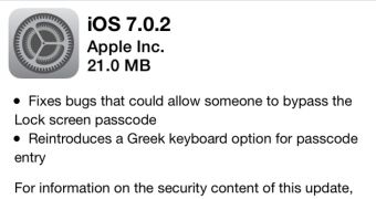 iOS 7.0.2 Software Update