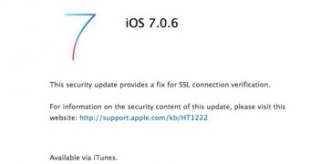 iOS 7.0.6 available for download