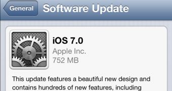iOS 7 OTA update screenshot