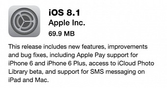 iOS 8.1 OTA