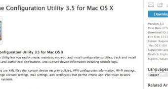 iPhone Configuration Utility update