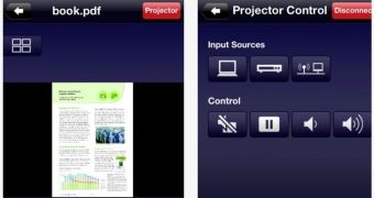 Epson iProjection screenshots