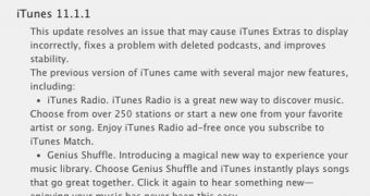 iTunes 11.1.1 release notes