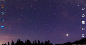 Nightfall and Starlight panoramic theme for Windows 8