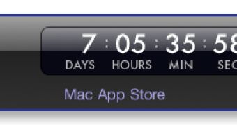 MacAppStore Countdown widget interface