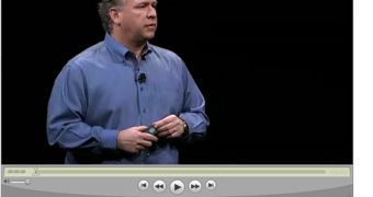 Phil Schiller, Apple's SVP of Worldwide Product Marketing, delivering the Macworld 2009 keynote