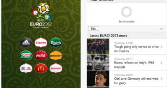 Official UEFA EURO 2012 app sreenshots
