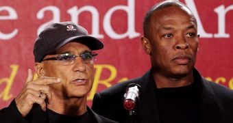 Beats co-founders Jimmy Iovine (left) and Dr. Dre