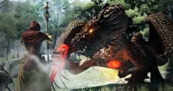 Fight against dragons in Dragon's Dogma