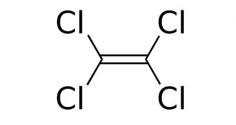 This is the structure of tetrachloroethylene
