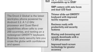 Droid 2 Global emerges on Motorola's website