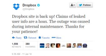 Dropbox has not been breached