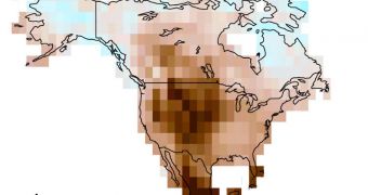 Image showing a multi-model projection of the Palmer Drought Severity Index (PDSI) between 2089-2098. A PDSI less than -2 implies moderate drought. A PDSI less than -3 indicates severe drought
