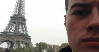 Instead of going home and sleeping it off, the 19-year-old decided to see the Eiffel Tower