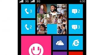 Dual-SIM Windows Phone handset (screenshot)