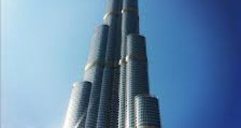 The Burj Khalifa is 829.8 m (2,722 ft) tall