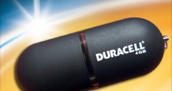 Flash-based Duracell USB drive