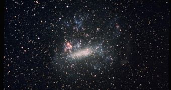 The Large Magellanic Cloud is one of the dwarf galaxies nearest to Earth